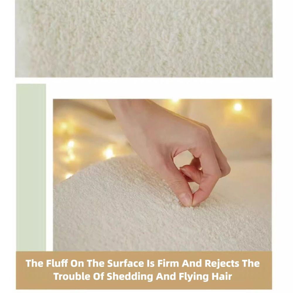 Anti-slip Floor Mat Plush Flower Rugs Nordic Style Carpet Bedroom Decor