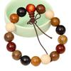 Fashionable Beaded Wrist Chain Elastic Prayer Beads Handchain Sandalwood Bangle Stylish Wristband for Mindfulness