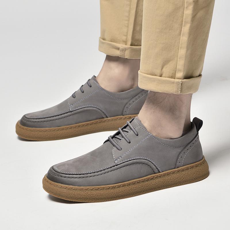 Men Oxfords Suede Leather Dress Shoes Men Casual Shoes Sneakers Luxury Brand  Men Classic Flats Derby Shoes