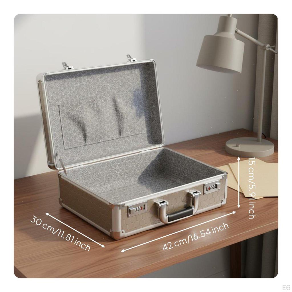 Aluminum Combination Lock Box Large Capacity