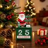 Reindeer Christmas Winter Wooden Ornament Countdown Party Table Centerpiece  Tabletop