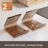 Glacier Pattern Phone & Tablet Holder: Desktop Ornament & Portable TV Stand