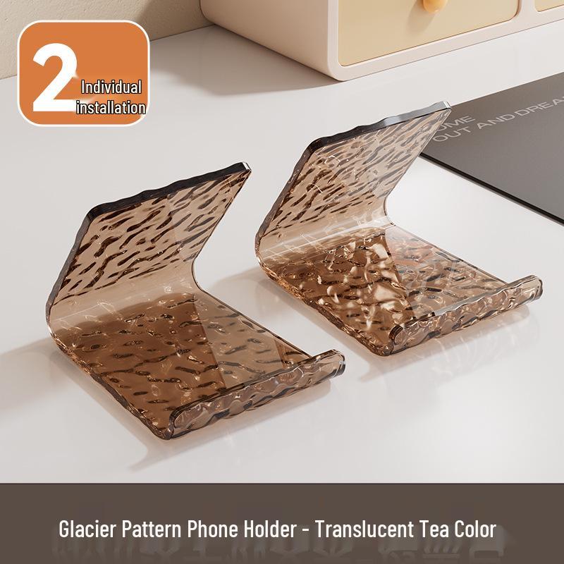 Glacier Pattern Phone & Tablet Holder: Desktop Ornament & Portable TV Stand