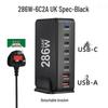 240W GaN PD Multi-Port Charger for Phones and Laptops - High Power Desktop Charging Station