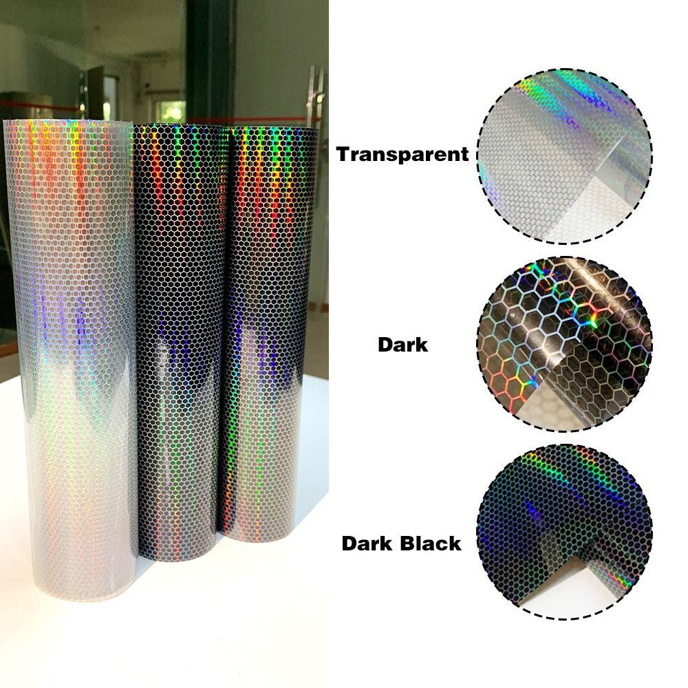 Wabenstruktur Auto Motorrad Vinylfolie Farbe Ändern DIY Scheinwerfer Rücklicht Tönungsfolie Wasserdichte Folie Laser Aufkleber