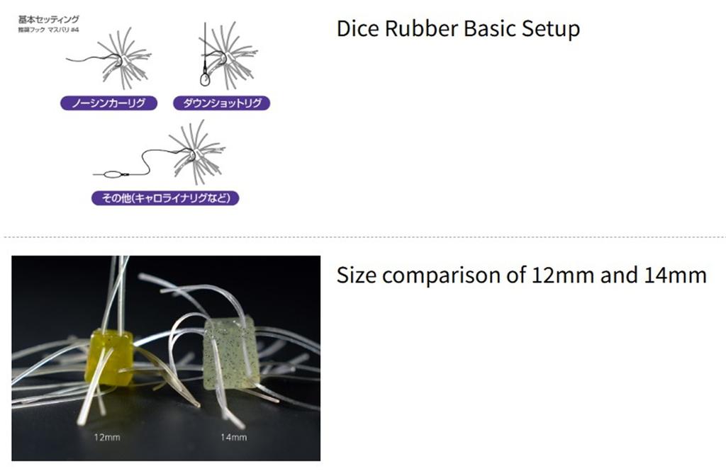 OSP Soft Lure Saikoro Rubber Non Salt 14mm SR-05 (8633)