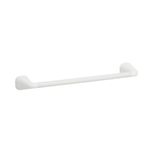 Strong Magnetic Mini Towel Rack, 25.5cm Long (20cm Wide), 1kg Load Capacity, Curved Surface Mountable, Includes Scratch Protection Sheet, White