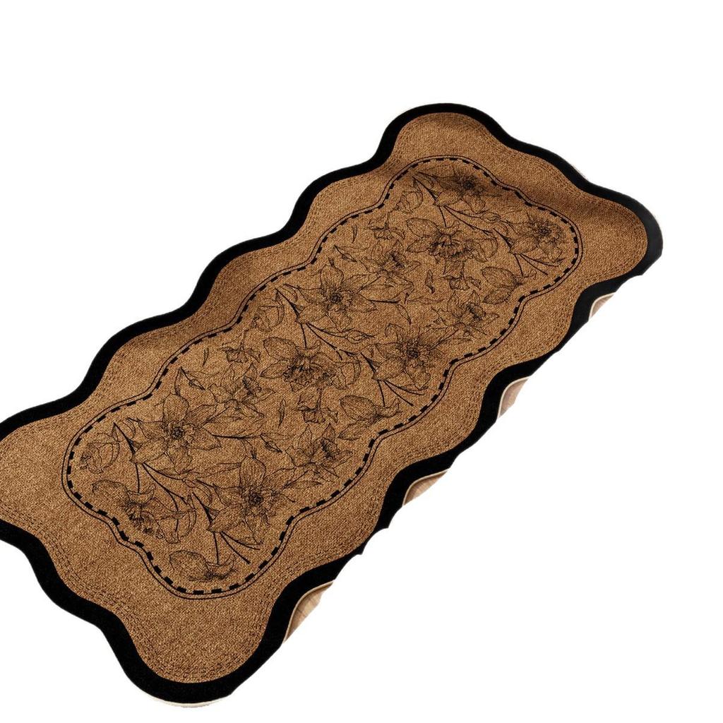 Alien Retro Mid-Century Bedroom Rug: Easy-Care, Waterproof, Stain-Resistant Floor Mat for Bedside or Coffee Table.