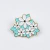 Creative Cartoon Flower Brooch: Alloy Pin Badge for Versatile Decoration