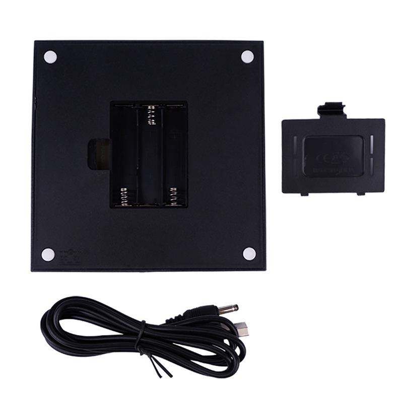 ABS 11x11 LED Crystal Lamp Holder, Multi-Mode Colorful Lighting with Warm White and White Light, Luminous Craft Base