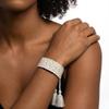 Adjustable Mori Style Diamond Lattice Jacquard Tassel Bracelet