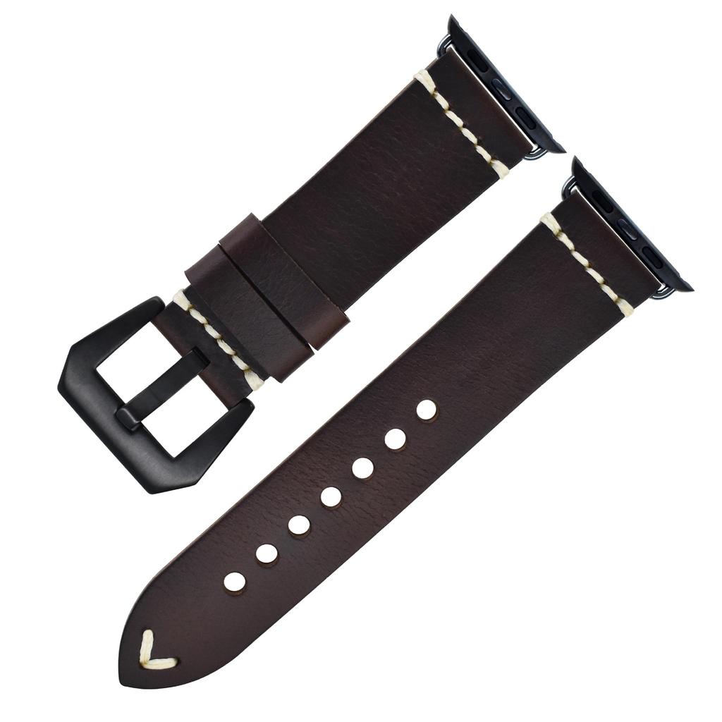 Applicable To Apple Watch Leather Strap Apple Watch Iwatch8 Men'S S7 Women'S Strap