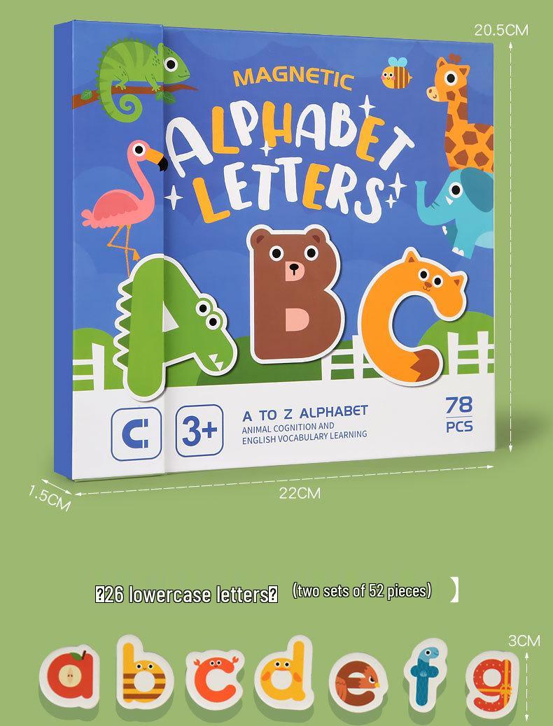 

Magnetic Alphabet Jigsaw Puzzle for Early Education: Word Recognition & Spelling