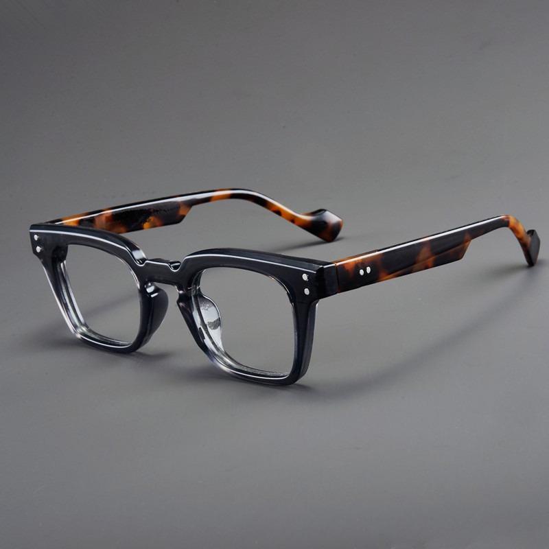 Luxury Brand Presbyopic Glasses Women Men Big Frame Fashion Reading Glasses New Retro Anti Blue Light Eyewear Color Block Frame