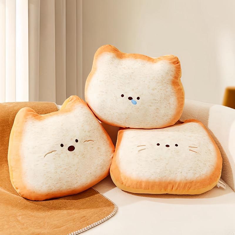 45CM New Cat Bread Plush Toy Sleeping Pillow Super Soft Sofa Chair Cushion Soothing Doll For My Child's Birthday Gift