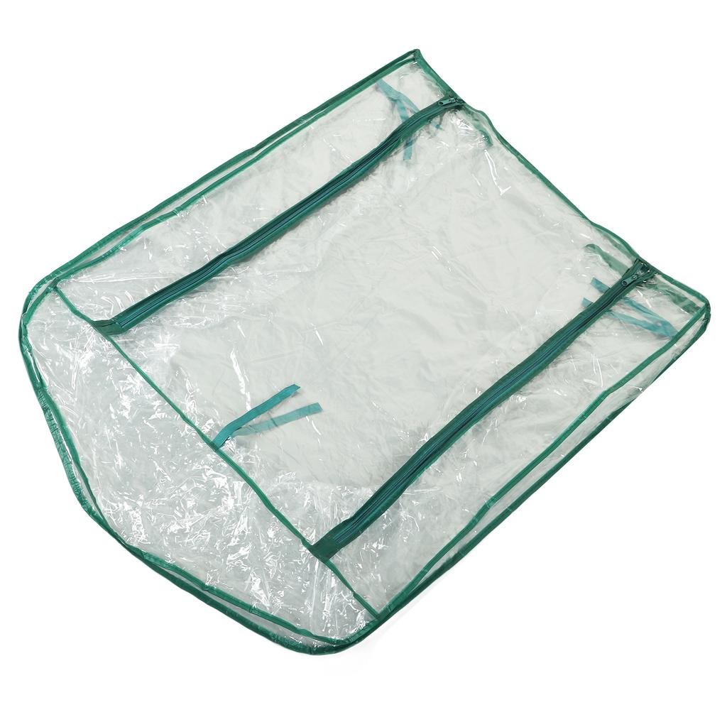 Greenhouse Replacement Cover Transparent PVC 69x49x92cm Mini Plant Cover for 2 Tier Shelves