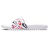 Womens Benassi JDI Print 'Floral' (women's Sizes) White / Lotus Pink / Team Orange / Black Slide Slippers 618919 119