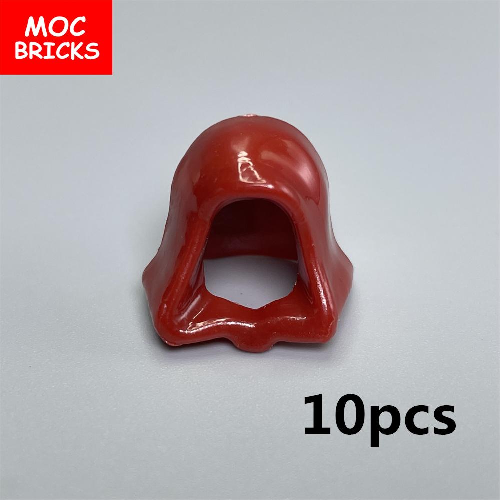 Peças MOC Cabeça Capuz Capacete Abaixado Figura 4cm Corpo Acessório de Roupa 30381 15428 blocos de construção brinquedos presentes para crianças