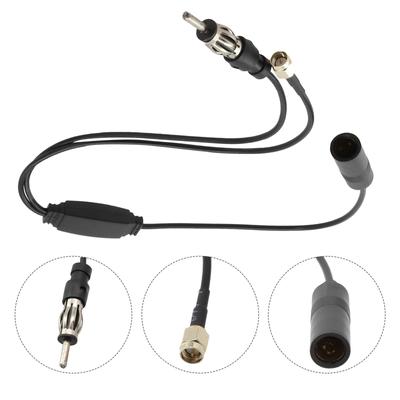 FM/AM DAB Radio Aktive Antenne Autoantenne Splitter Adapterkabel SMA Konverter Radio Signalverstärker Antennen Signalverstärker
