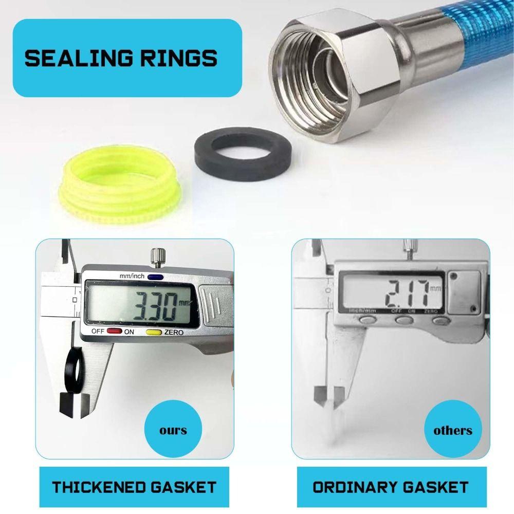 Flexibler Handbrauseschlauch Edelstahl Wassererhitzerschlauch Wassereinlassrohr Haushalt