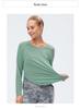 Women's Slimming Long Sleeve Quick-Dry Yoga Shirt for Running & Training