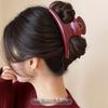 Women Hair Ornament Long Thick Hair Hold Headband Claw Clip Hair Clip Hair Accessories Elegant Solid 5.91in Large Hair Claw