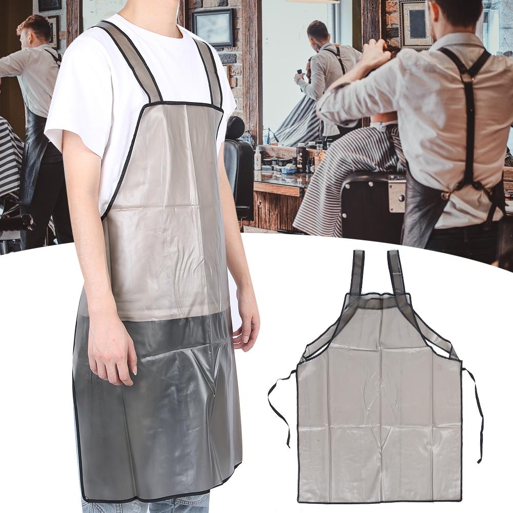 Hairdressing Apron Waterproof Barber Shop Hair Salon Hairdressing Hair Dyeing Cape GownBlack