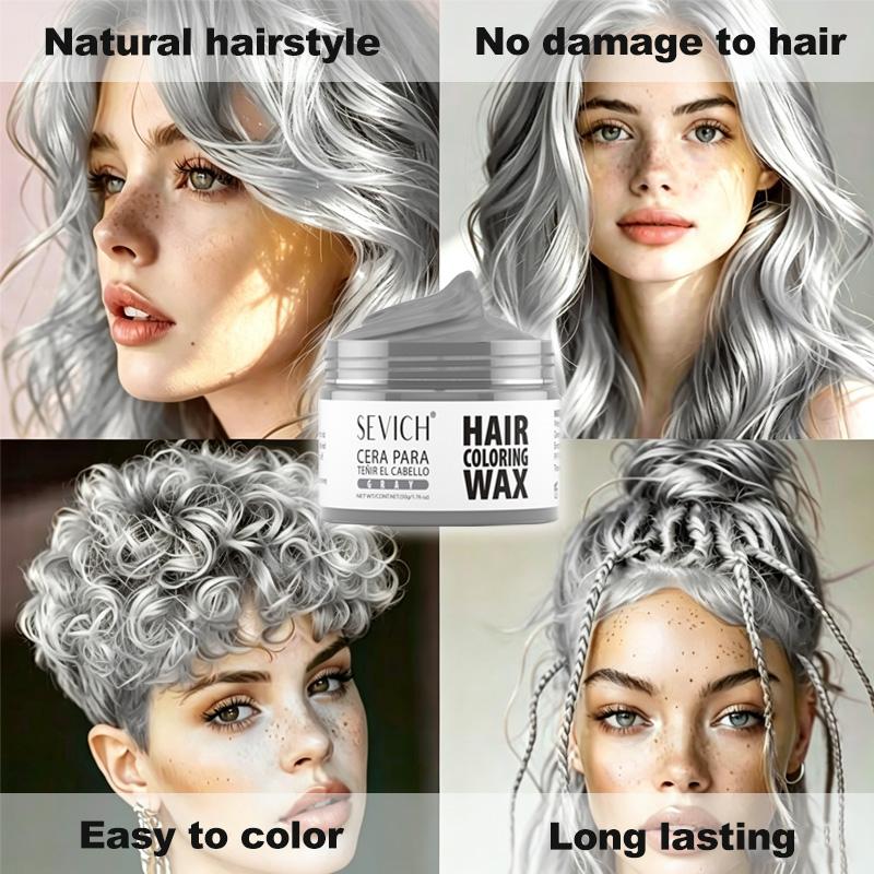 13 Kleuren Haarkleur Wax 50g SEVICH DIY Haar Geverfde Modder Gemakkelijk Uitwasbare Verf voor Wenkbrauw Baard Kleuring Tijdelijke Haarkleur Crème