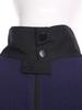 Mens Adaptive Anti-Strip Jumpsuit Lapel Short Sleeve Back Zip-up Pants Leg Zip One-piece Romper for Elderly Patient Care