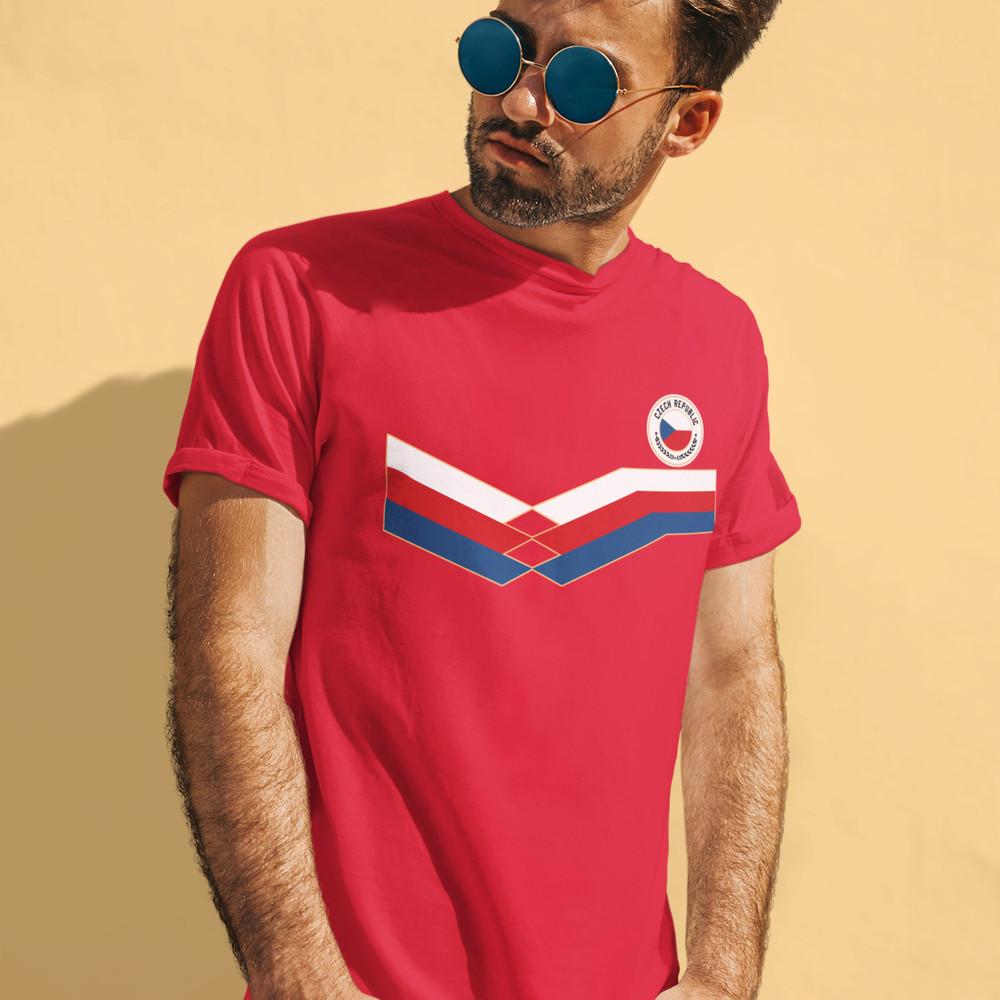 

Mens Czech Republic Country Badge Football TShirt 2024 Top Euro Shipping 4XL