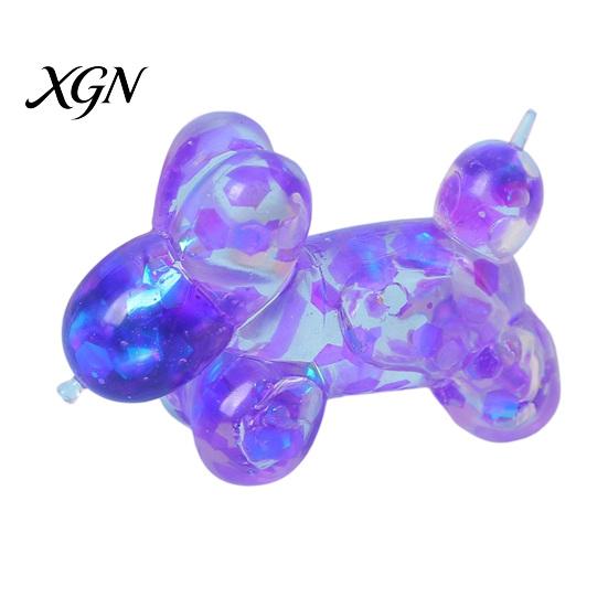 Soft Rubber Toy Squeeze Silicone Balloon Dog Shape Stress Relief Non-toxic Slow Rebound Portable Fidget for Kids And