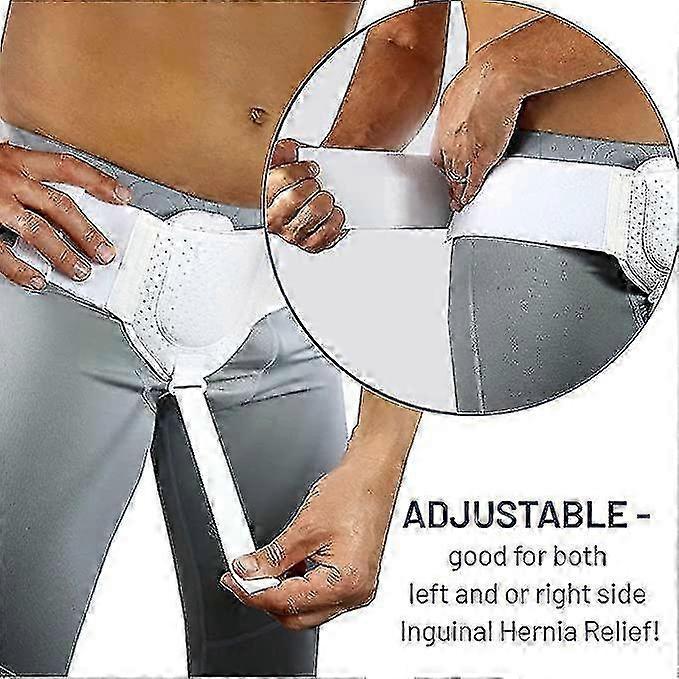 Hernia Truss, Men's Inguinal Hernia Belt, Left Or Right, Post Surgery Men's Inguinal Hernia Support Frame For Inguinal, Inguinal Hernia, Adjust 25-26