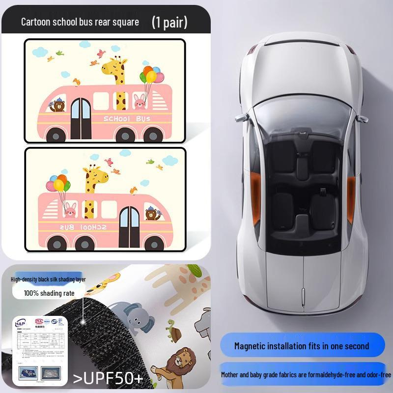 Magnetic Car Sun Shade Curtain for Baby - Side Window Sun Block & Privacy Protection