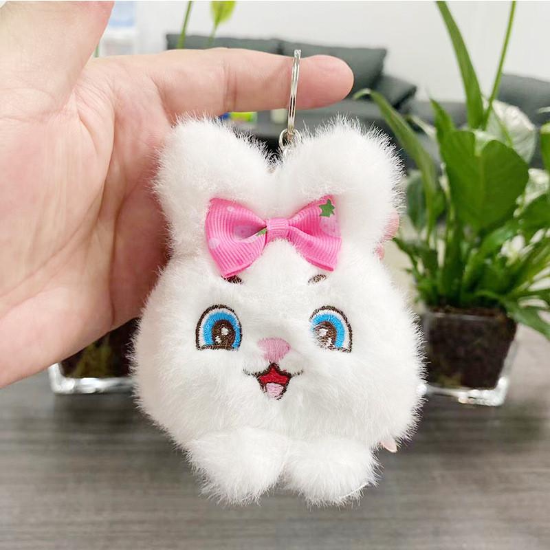 Plush Cartoon Cute Panda Doll Keychain Soft Stuffed Toy Perfect For Gift Kids
