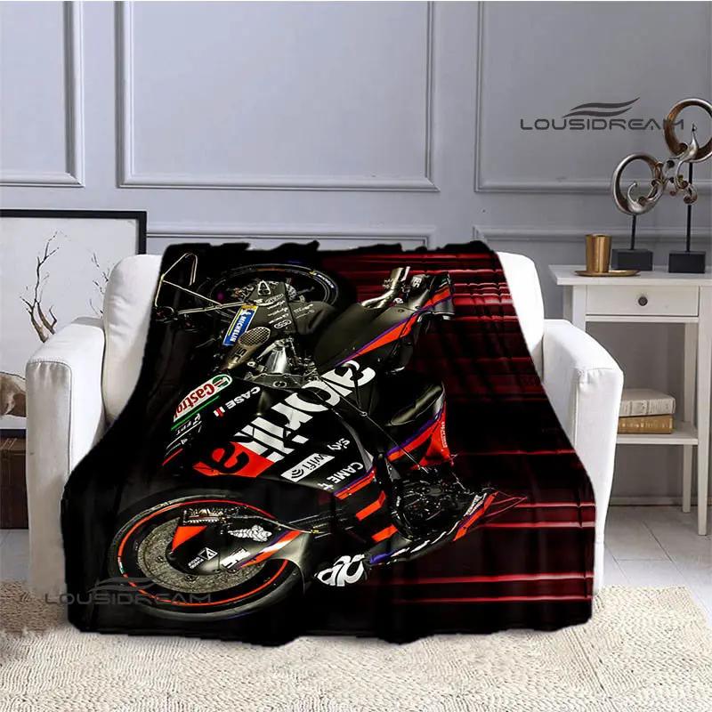 Aprilia Motorcycle Logo Printed Blanket Children's Warm Blanket Soft and Comfortable Blanket Home Travel Blanket Birthday Gift