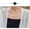 Women's Chiffon Sun Protection Cardigan - Loose, Versatile, Bell Sleeve, Trendy Outerwear