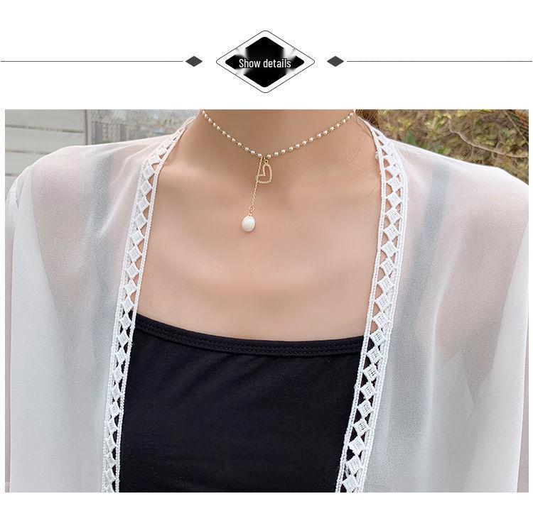 Women's Chiffon Sun Protection Cardigan - Loose, Versatile, Bell Sleeve, Trendy Outerwear