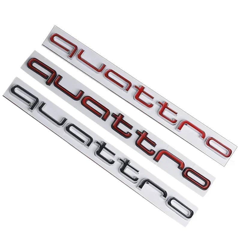For J5 Quattro Car Emblem Decal Sticker A6 A4 Q5 Q3 Q2 S3 S5 S6 A3 A5 A1 A2 B4 B3 B6 B5 B2 B7RS3 RS6 RS7 RS4 RS5 Side Badge W2
