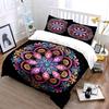 Mandala Pattern Three-Piece Set Soft Comfortable Duvet Cover Bedding Set Included 1*Duvet Cover & 2*Pillowcases, Gift