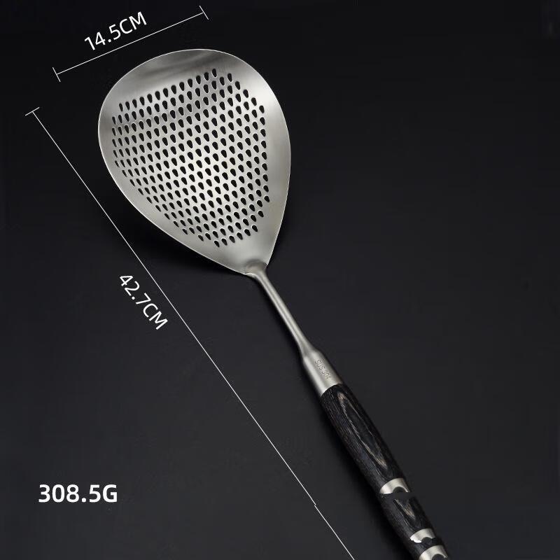 ZISIZ 304 Stainless Steel Strainer with Wood Handle