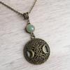 Silver Star Moon Pendant Necklace For Women With Cross Chain Design