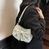 Summer Hot Sale Niche Design Bow Underarm Small Bag Women's Casual Texture Shoulder Messenger Bag