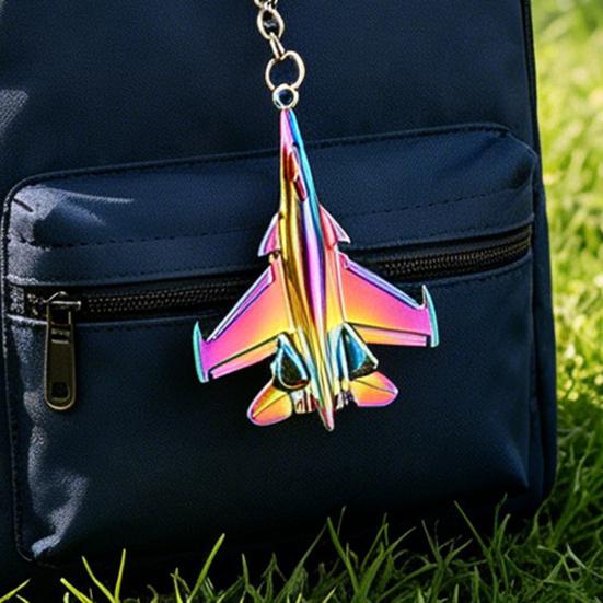 Airplane-Shaped Keychain for Women Men, Funny Pendant Charms Keychains Accessories Gifts for Car Key Ring, Backpacks, Hand Bag