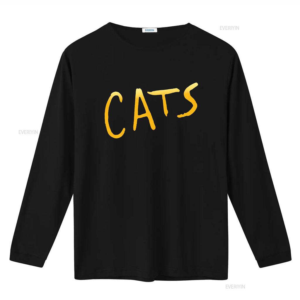 Cats Broadway Musical Show Unisexs Black T Shirt Size S To 3xl Vintage Washed Breathable Homme Slightly Graphic Comfortable Soft