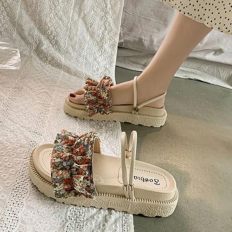 Fashion Beach Open Toe Sandals for Women Summer 2025 Offers Shoe Sale Comfortable and Elegant Sandal Daily Pvc Trending Chic Woman Shoes