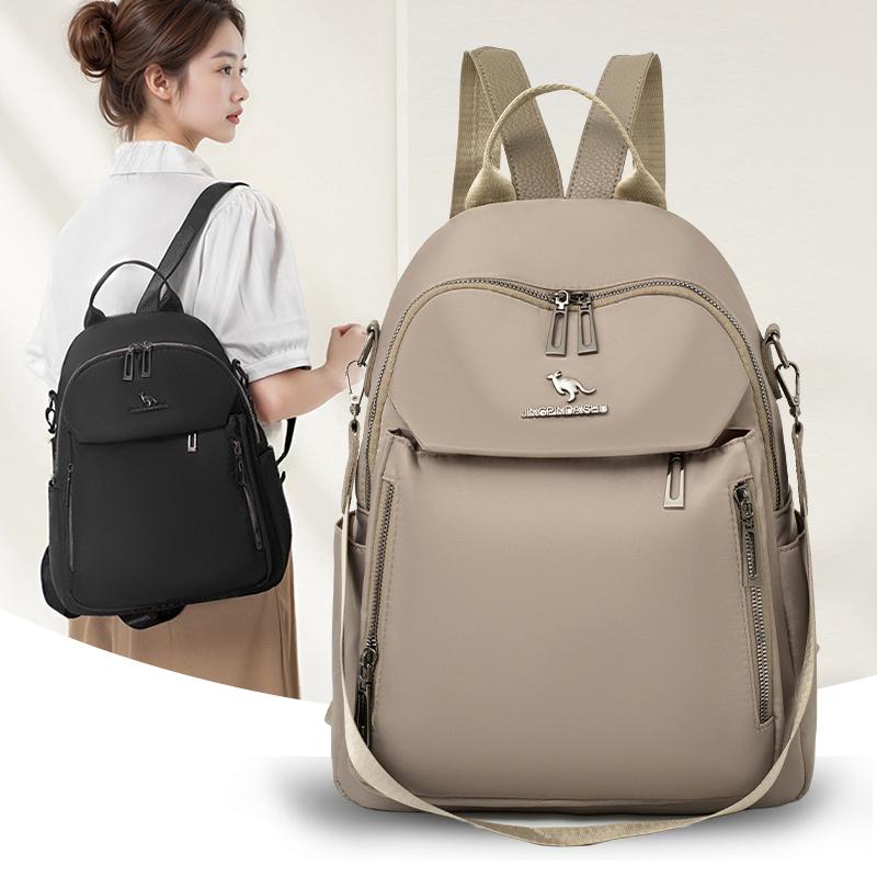 Nylon Backpack Women's Commuter Dual-Purpose Shoulder Bag Large Capacity Travel Backpack
