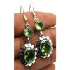 Peridot Gemstone Ethnic Handmade Drop Dengle Earring Jewelry  ER 049