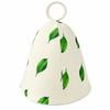 Snowflake Polka Dot Sauna Cap Felt Steam Room Cap Gifts Sauna Hat  Bathroom Accessories
