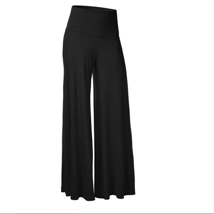 Women's New Fashion Casual Pants Solid Color Wide Leg Pants