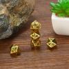 1 Piece 20 Sided Decider Golden/Bronze Metal Funny Dice Standard Board Game Acessorios